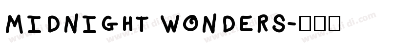 midnight wonders字体转换